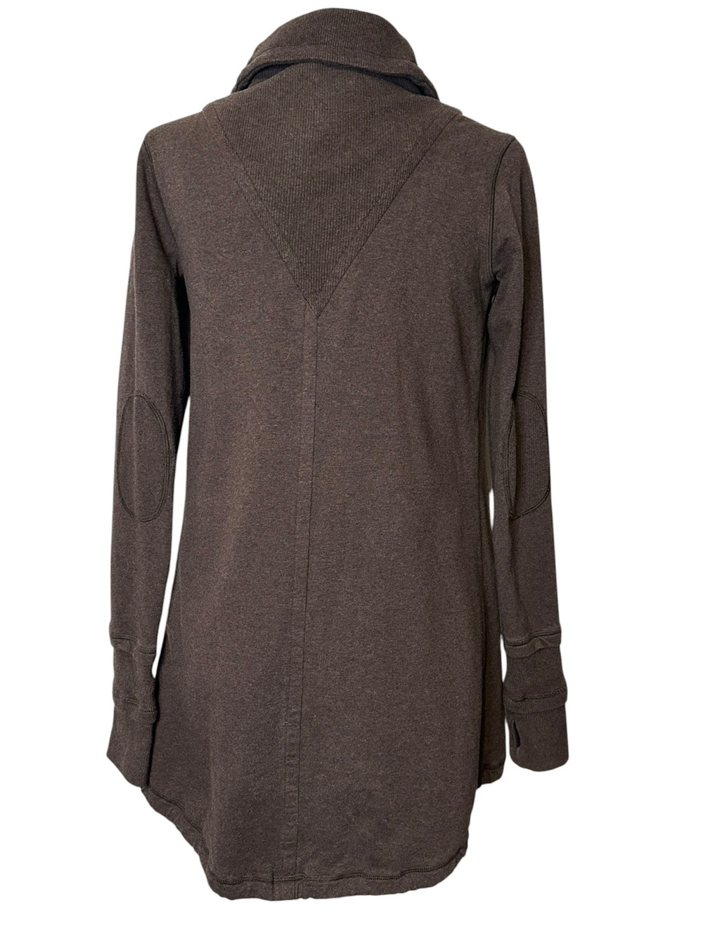 Lululemon Athletica Gratitude Wrap Heathered Fox Brown Drawstring Toggle Detail - Picture 8 of 10